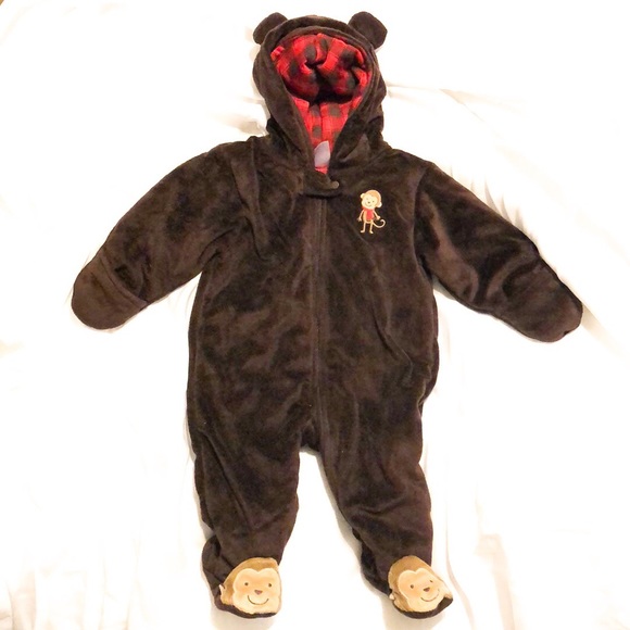 Carter's Other - CLEARANCE Monkey Fleece insulated winter Snuggie
